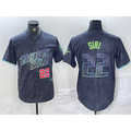 Tampa Bay Rays #22 Jose Siri Number Charcoal HeidiMiller 2024 City Connect Limited Stitched Jerseys