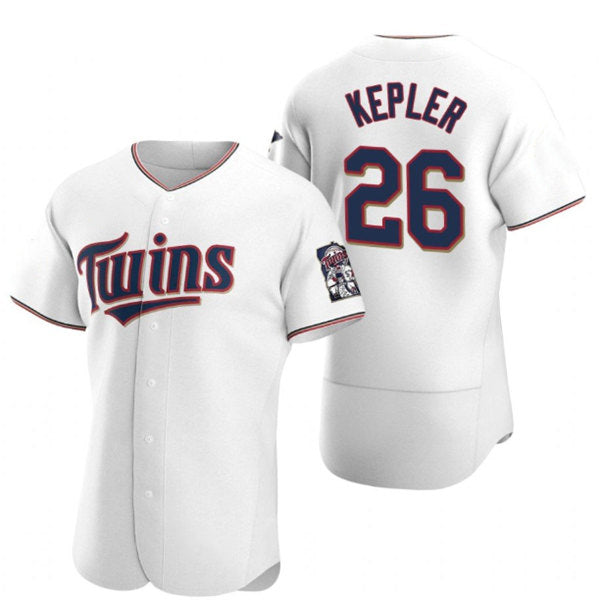 Minnesota Twins #26 Max Kepler White HeidiMiller Flex Base Stitched Jersey