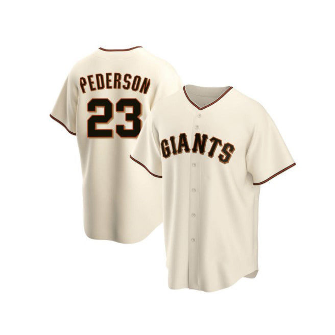 San Francisco Giants #23 Joc Pederson Cream HeidiMiller Home Jersey