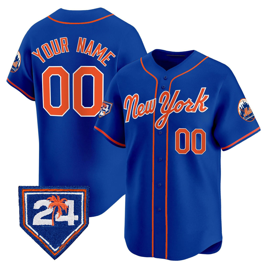 Cutsom New York Mets Active Player Royal HeidiMiller 2024 Spring Training Vapor Premier Limited Stitched Jersey