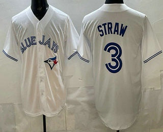 Toronto Blue Jays #3 Myles Straw White HeidiMiller Limited Jersey