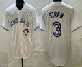 Toronto Blue Jays #3 Myles Straw White HeidiMiller Limited Jersey