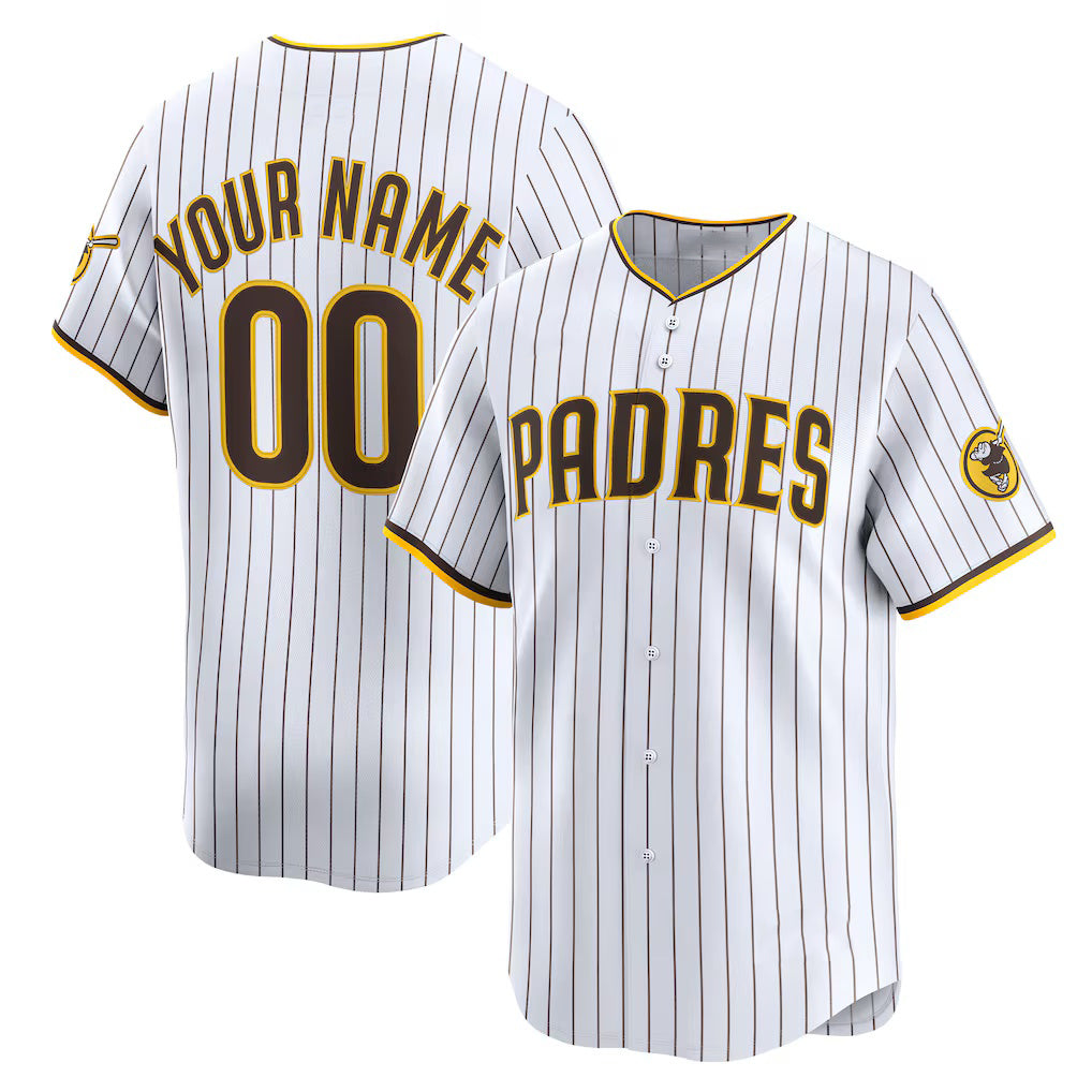 Custom San Diego Padres White HeidiMiller Home Limited Jersey