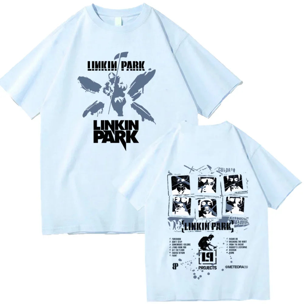 Linkin-Park T-shirt Man Women Harajuku O-neck Summer Casual Shirt Fans Gift Tracksuit Clothes for Men Ropa Para Hombre