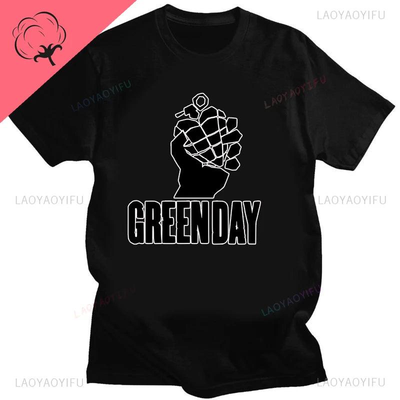 Green Day ' American Idiot Albuum Cover ' T-shirts Men Women Oversized T-shirts Novelty Funny Streetwear Summer Comfortable Tee