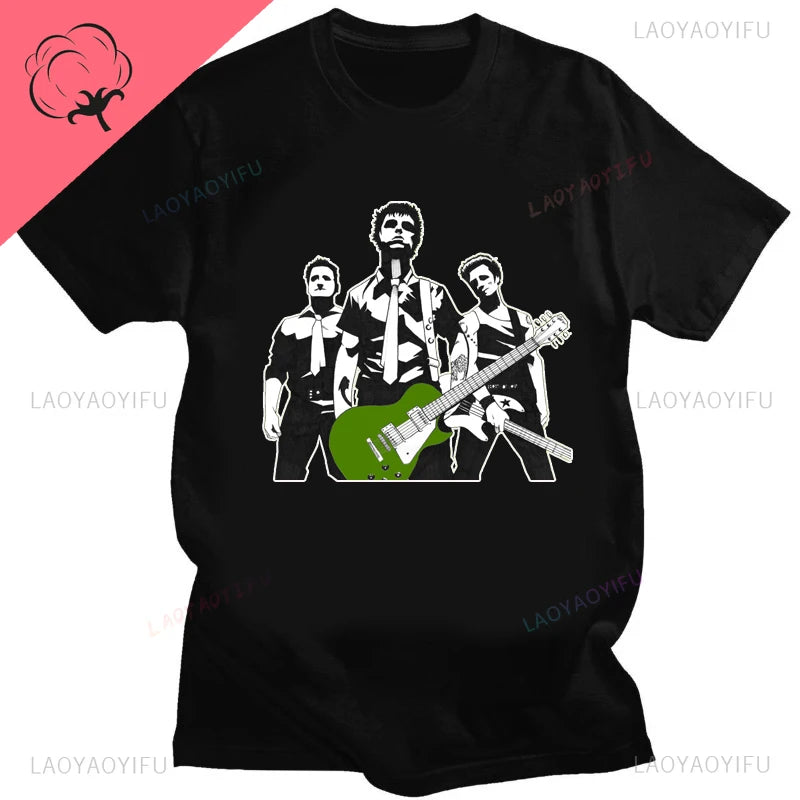 Green Day ' American Idiot Albuum Cover ' T-shirts Men Women Oversized T-shirts Novelty Funny Streetwear Summer Comfortable Tee