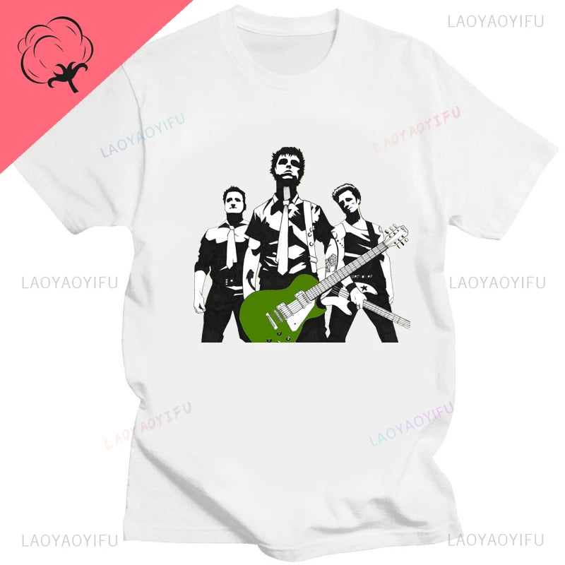 Green Day ' American Idiot Albuum Cover ' T-shirts Men Women Oversized T-shirts Novelty Funny Streetwear Summer Comfortable Tee