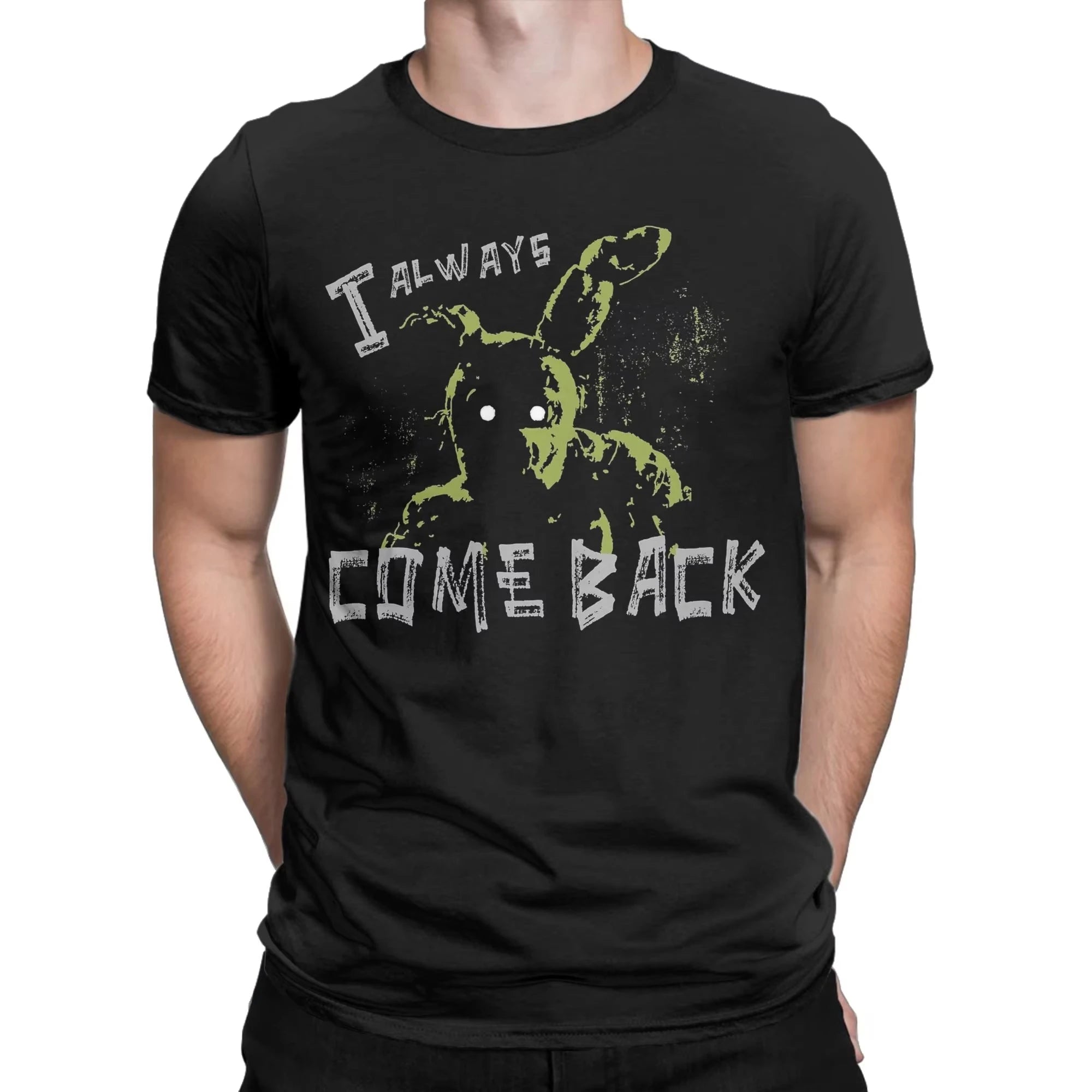 Men Springtrap FNAF At Freddys T Shirts Summer 100% Cotton Clothing Vintage Short Sleeve Crew Neck Tee Shirt Oversized T-Shirt