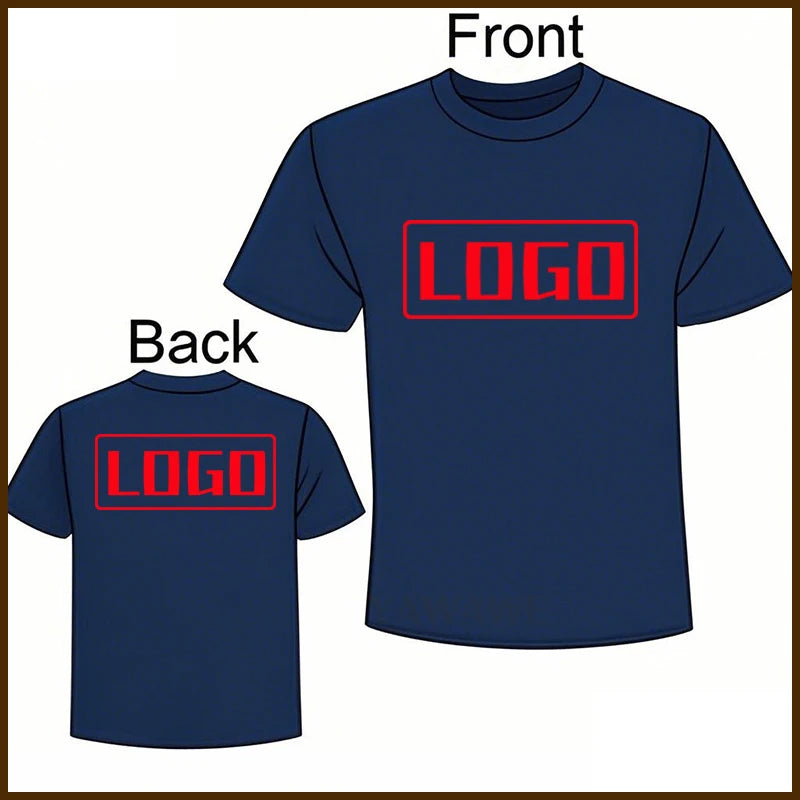 For him Your Own logo Comfort summer tshirt Photo Custom Here Short Sleeve Brand Personalized Oneck Breathable Tee shirt