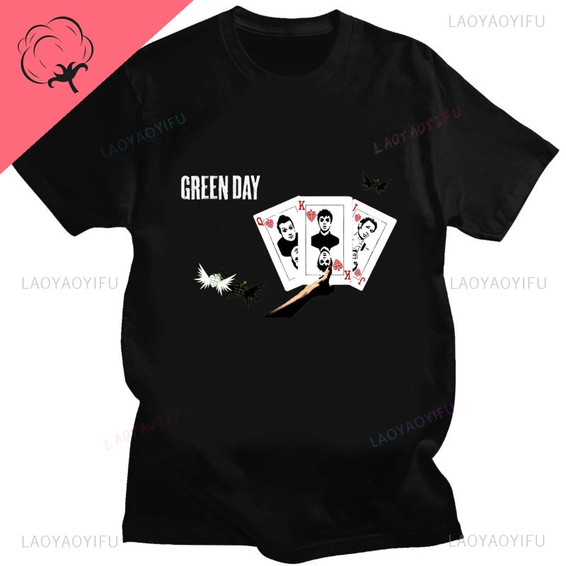 Green Day ' American Idiot Albuum Cover ' T-shirts Men Women Oversized T-shirts Novelty Funny Streetwear Summer Comfortable Tee