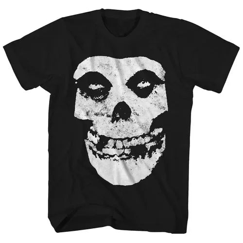 New Fashion Misfits Punk Style Tshirt Retro Street Skull Pattern Men's T-shirt