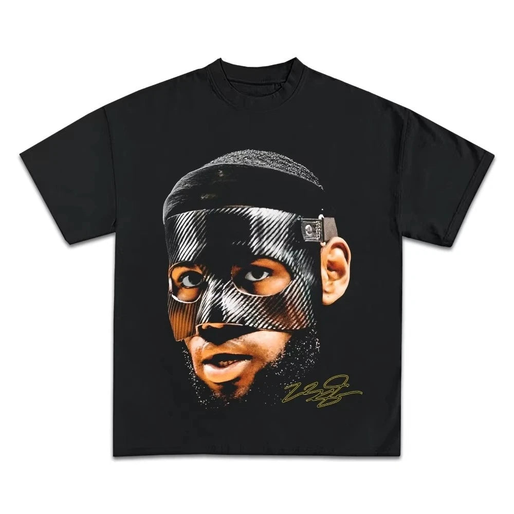 Men's T-shirt Cotton lebron James basketball star T-shirt Harajuku y2k casual O-neck short sleeve unisex