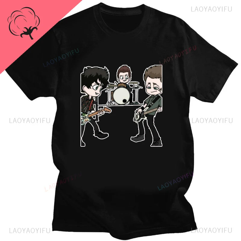 Green Day ' American Idiot Albuum Cover ' T-shirts Men Women Oversized T-shirts Novelty Funny Streetwear Summer Comfortable Tee