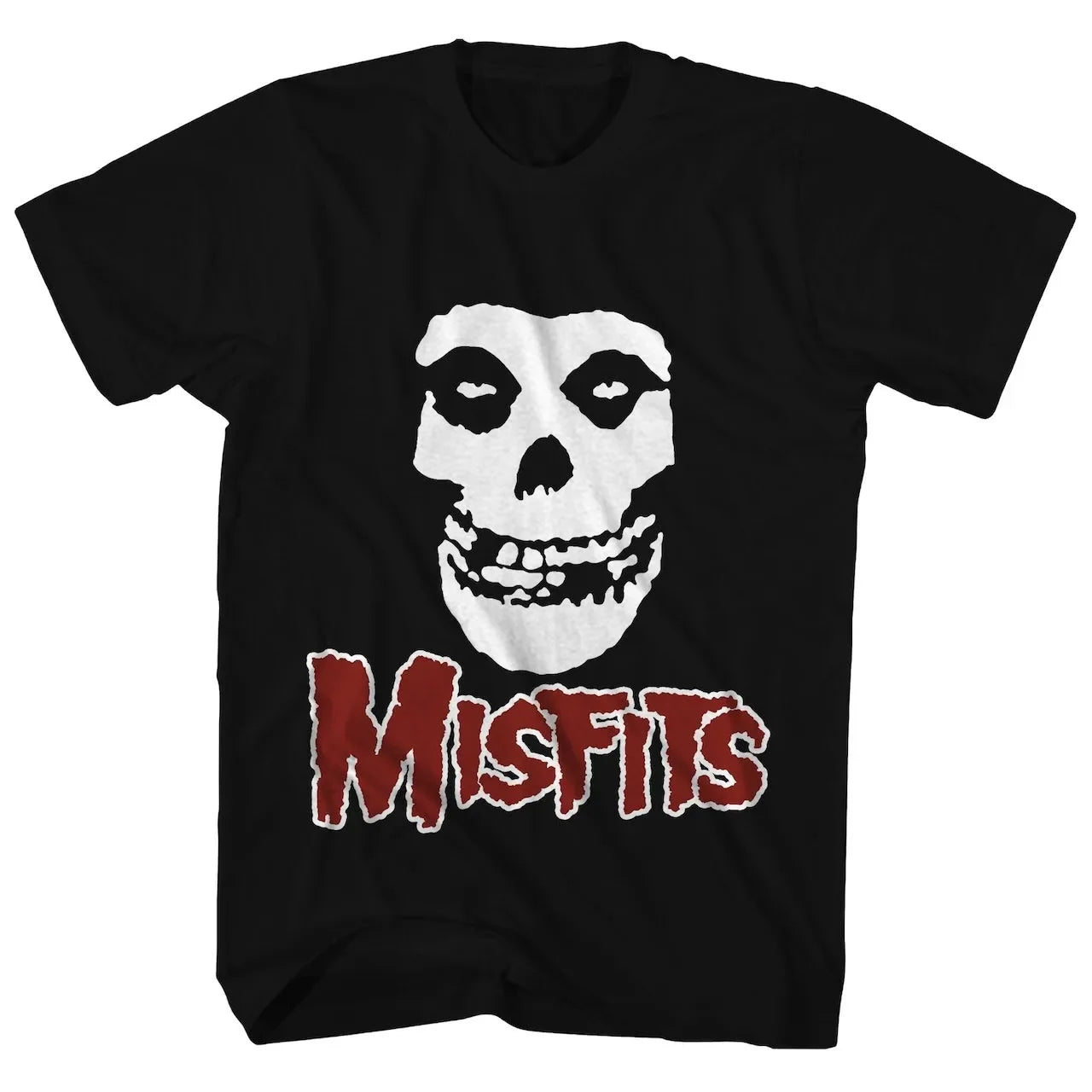 New Fashion Misfits Punk Style Tshirt Retro Street Skull Pattern Men's T-shirt