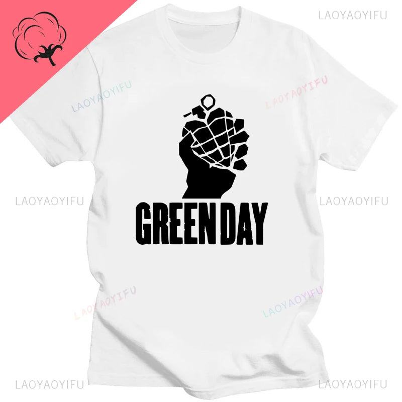 Green Day ' American Idiot Albuum Cover ' T-shirts Men Women Oversized T-shirts Novelty Funny Streetwear Summer Comfortable Tee