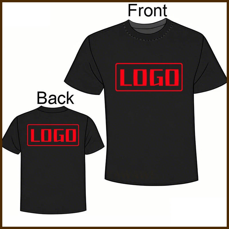 For him Your Own logo Comfort summer tshirt Photo Custom Here Short Sleeve Brand Personalized Oneck Breathable Tee shirt