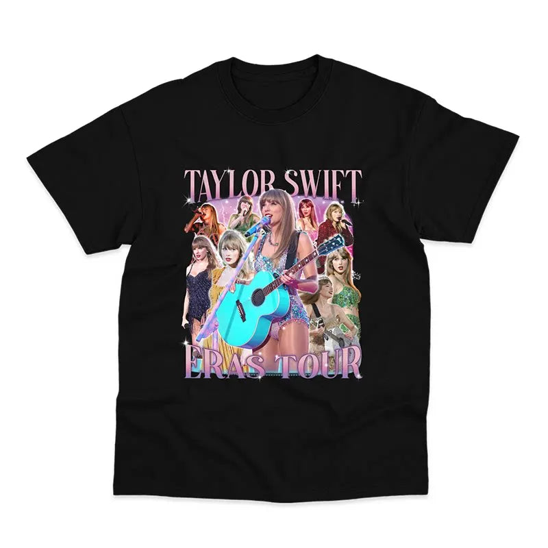Taylor Swift Cat Snake Forest Oxygen Casual American Style Breathable Fabric Pure Cotton Short-Sleeved T-Shirt for Men and Women