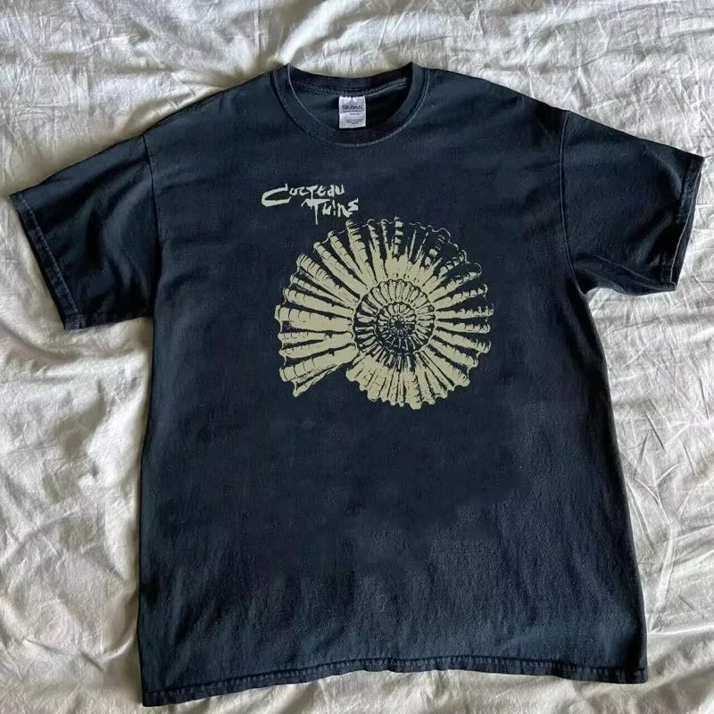 Cocteau Twins 90s Classic Black T-shirt Summer New Style Suitable for Both Men and Women