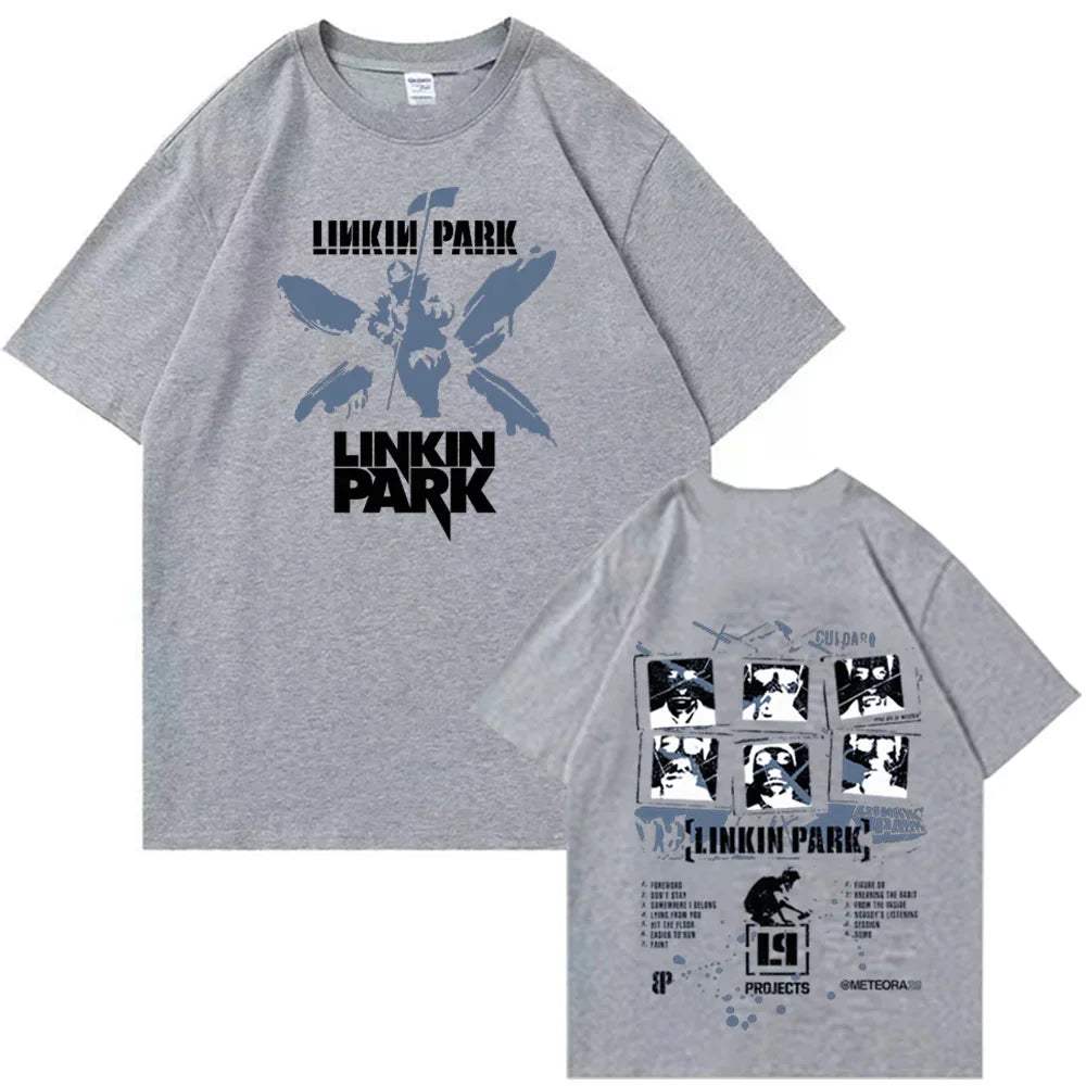 Linkin-Park T-shirt Man Women Harajuku O-neck Summer Casual Shirt Fans Gift Tracksuit Clothes for Men Ropa Para Hombre