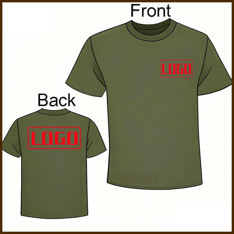 For him Your Own logo Comfort summer tshirt Photo Custom Here Short Sleeve Brand Personalized Oneck Breathable Tee shirt