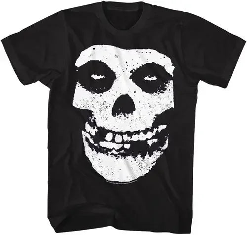 New Fashion Misfits Punk Style Tshirt Retro Street Skull Pattern Men's T-shirt
