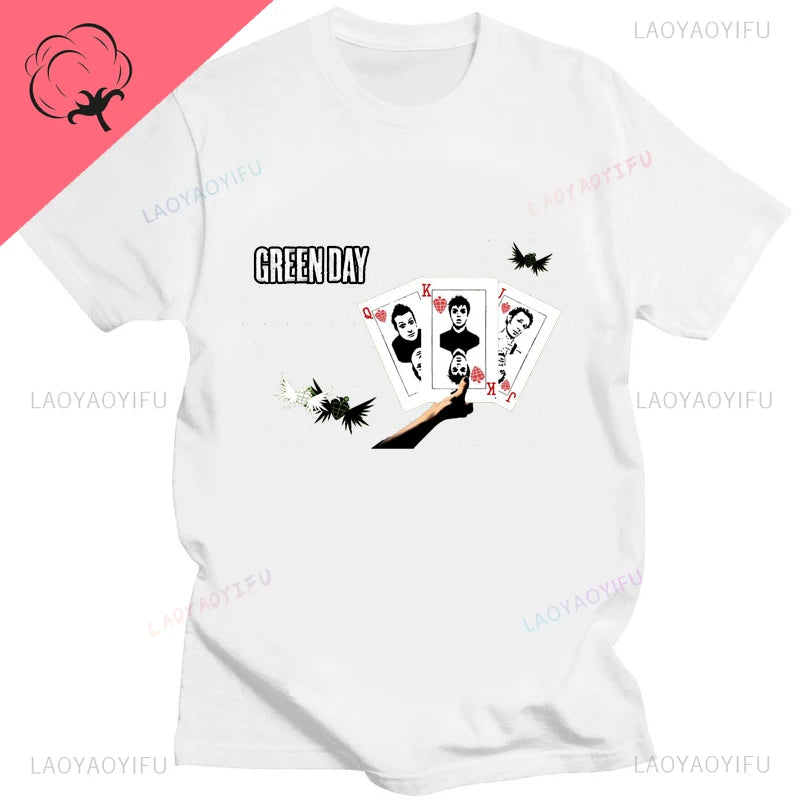 Green Day ' American Idiot Albuum Cover ' T-shirts Men Women Oversized T-shirts Novelty Funny Streetwear Summer Comfortable Tee
