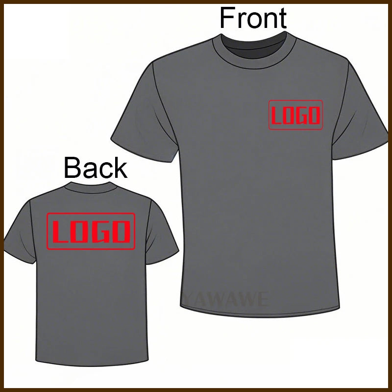 For him Your Own logo Comfort summer tshirt Photo Custom Here Short Sleeve Brand Personalized Oneck Breathable Tee shirt