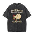Funny Chicken Game Graphic Men's T-Shirt Don't Look At The Chicken Printed Short Sleeve Tee Women's Tee Shirt Casual Tops