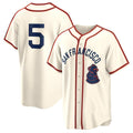 San Francisco Giants #5 Mike Yastrzemski Cream HeidiMiller 2024 Rickwood Classic Stitched Jersey