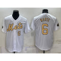 New York Mets #6 Starling Marte Number White HeidiMiller 2022 All Star Stitched Cool Base Jersey