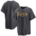 Tampa Bay Rays Blank Charcoal HeidiMiller 2022 All-Star Cool Base Stitched Jersey