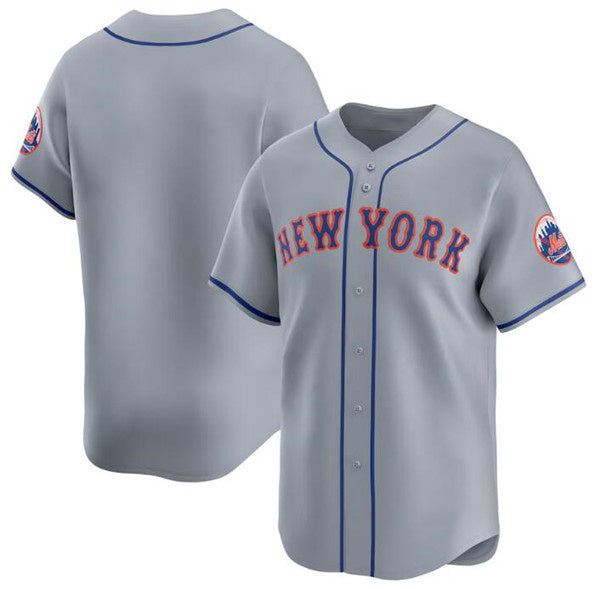 New York Mets Blank 2024 Gray HeidiMiller Away Limited Stitched Jersey