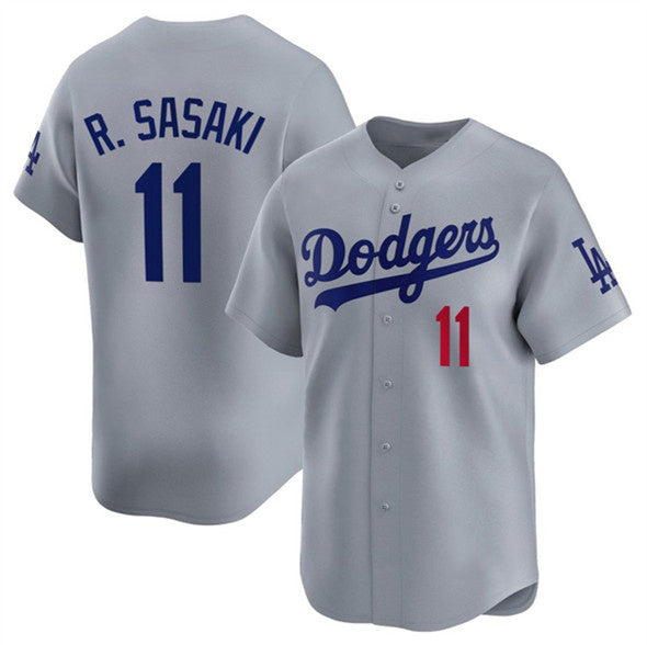 Los Angeles Dodgers #11 Roki Sasaki Gray HeidiMiller 2025 Alternate Limited Stitched Jersey