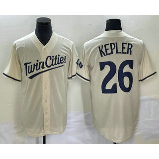 Minnesota Twins #26 Max Kepler Cream HeidiMiller 2022 City Connect Cool Base Stitched Jersey