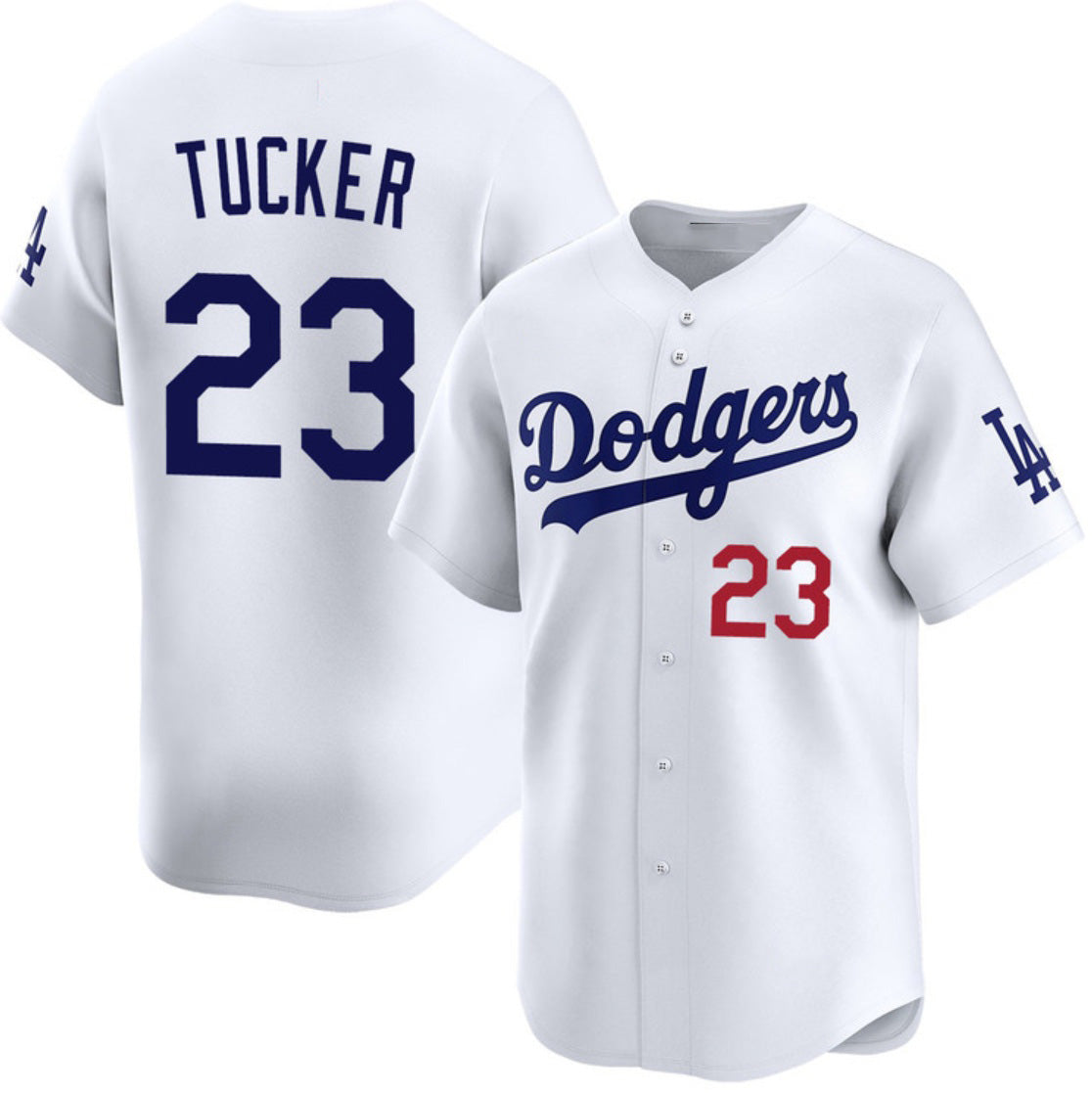 Los Angeles Dodgers #23 Kyle Tucker White HeidiMiller 2026 Home Limited Stitched Jersey