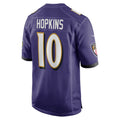 B.Ravens #10 DeAndre Hopkins Purple HeidiMiller Team Game Jersey