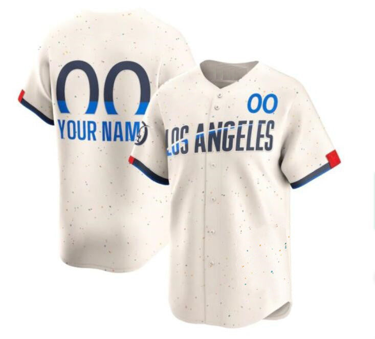Custom Los Angeles Dodgers Active Player Cream HeidiMiller 2024 City Connect Limited Stitched Jersey