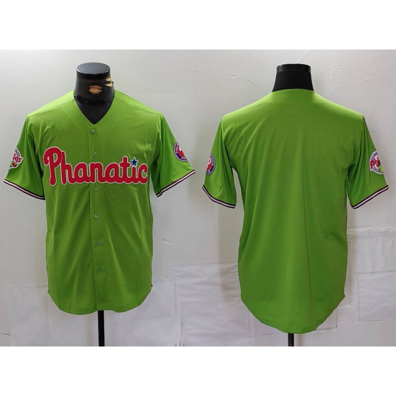 Philadelphia Phillies Blank Green HeidiMiller With Patch Stitched Cool Base Jersey