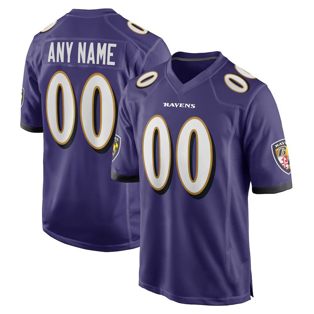 Custom B.Ravens Purple HeidiMiller Game Jersey