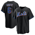 New York Mets #6 Starling Marte Black HeidiMiller Stitched Cool Base Jersey