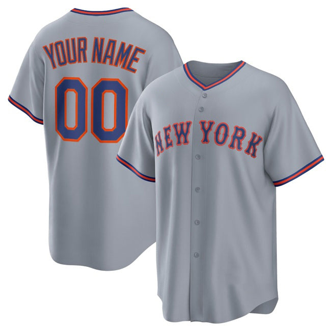 Custom New York Mets Active Player Gray HeidiMiller 2025 Limited Stitched Jersey