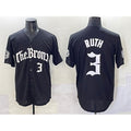 New York Yankees #3 Babe Ruth Black HeidiMiller 'Gothic Legacy Edition' Vapor Premier Limited Stitched Jersey
