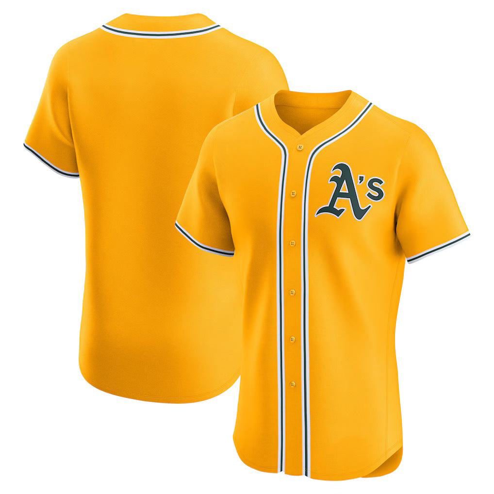 Oakland Athletics Gold HeidiMiller Alternate 2 Elite Jersey