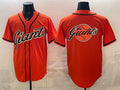 San Francisco Giants Team Big Logo Orange HeidiMiller Cool Base Stitched Jersey