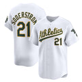Oakland Athletics #21 Tyler Soderstrom White HeidiMiller Home Limited Player Jersey 2