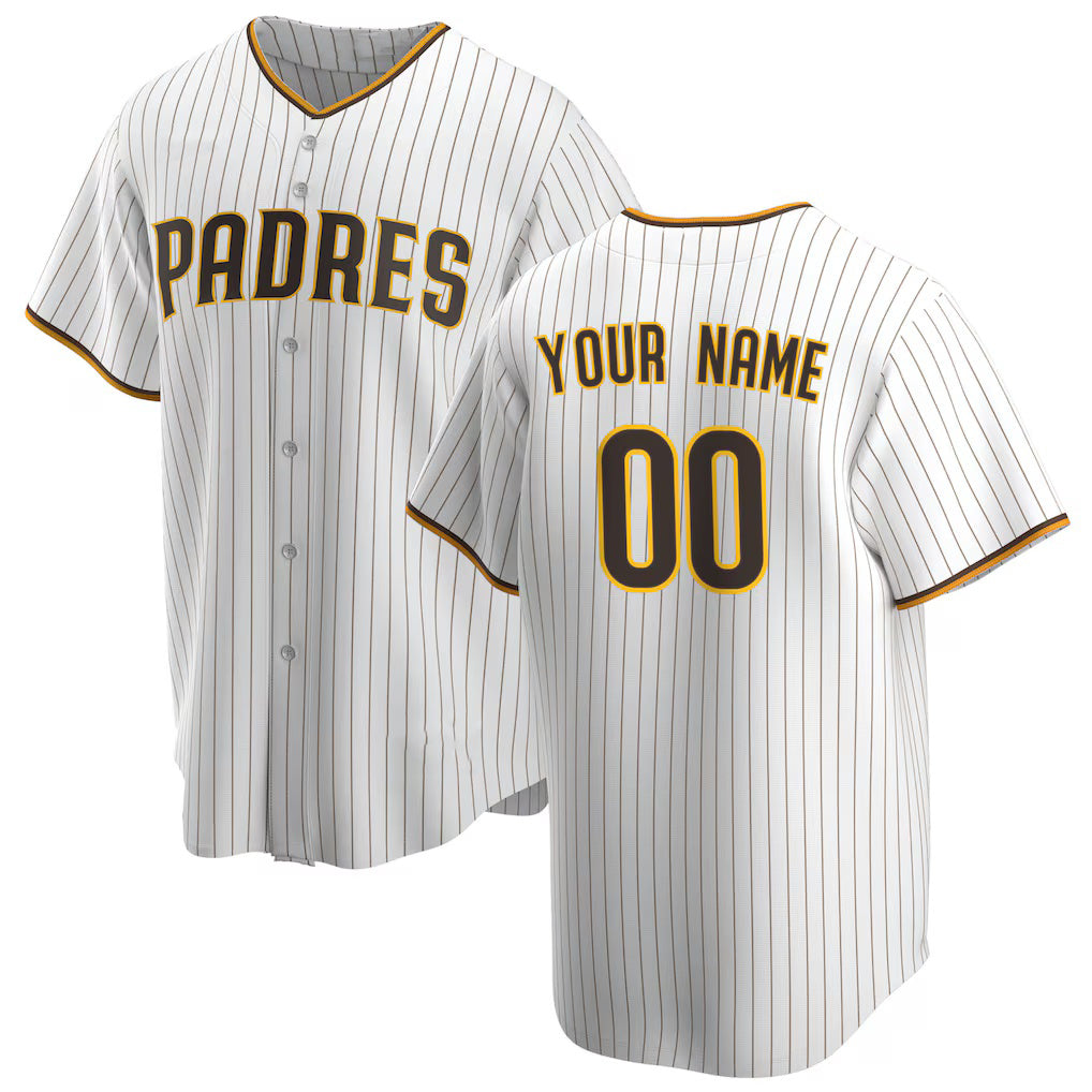 Custom San Diego Padres White HeidiMiller Home Replica Jersey