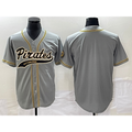 Pittsburgh Pirates Blank Grey HeidiMiller Cool Base Stitched Jersey
