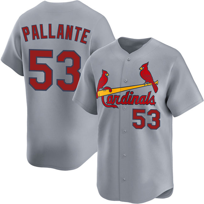St. Louis Cardinals #53 Andre Pallante Gray HeidiMiller 2024 Away Limited Stitched Jersey