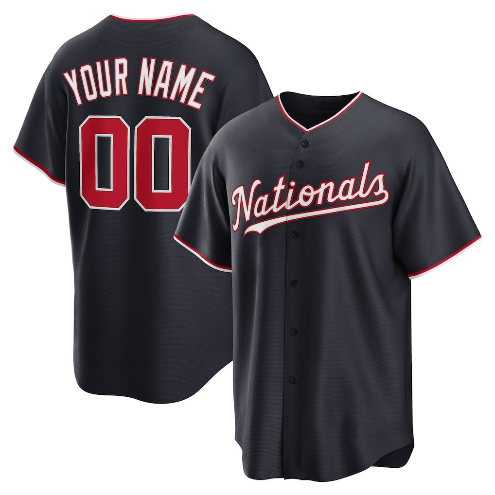Custom Washington Nationals Navy HeidiMiller Alternate Replica Jersey
