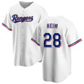 Texas Rangers #28 Jonah Heim White HeidiMiller Cool Base Stitched Jersey